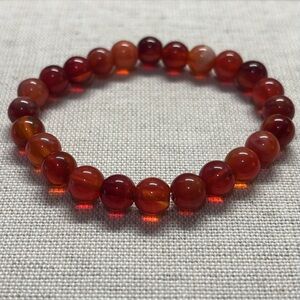 Red agate natural stone bracelet